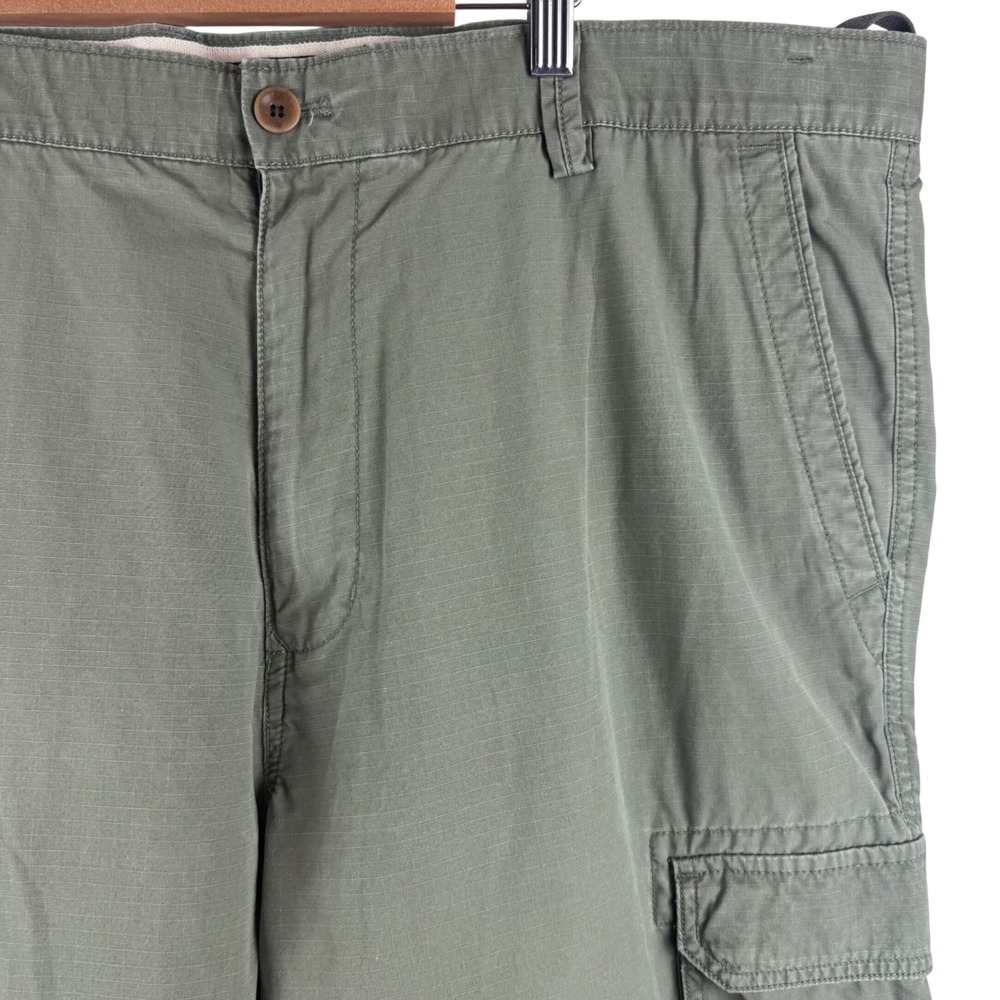 Banana Republic Cargo Pants Mens 40 Olive Green Ripstop Cotton Utility Trousers